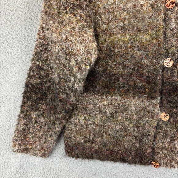 Y2k Express Tricot Cardigan Small Mohair Lagenlook Boho Artsy Cabin Chunky Cozy - Picture 3 of 10